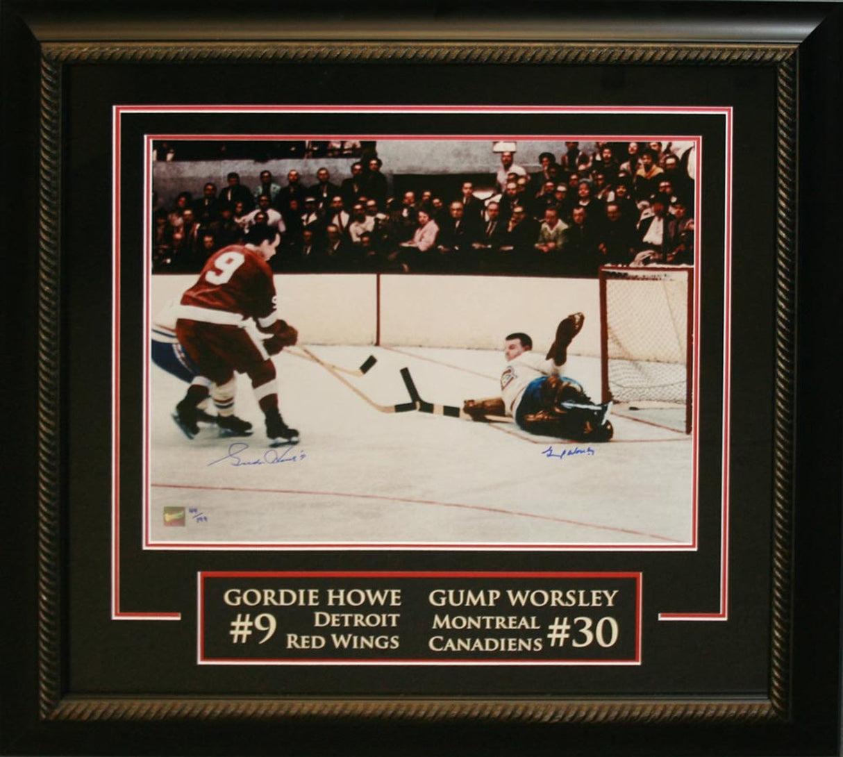 Howe,G/Worsley,G Dual Signed 16x20 Etched Mat - AUCTION