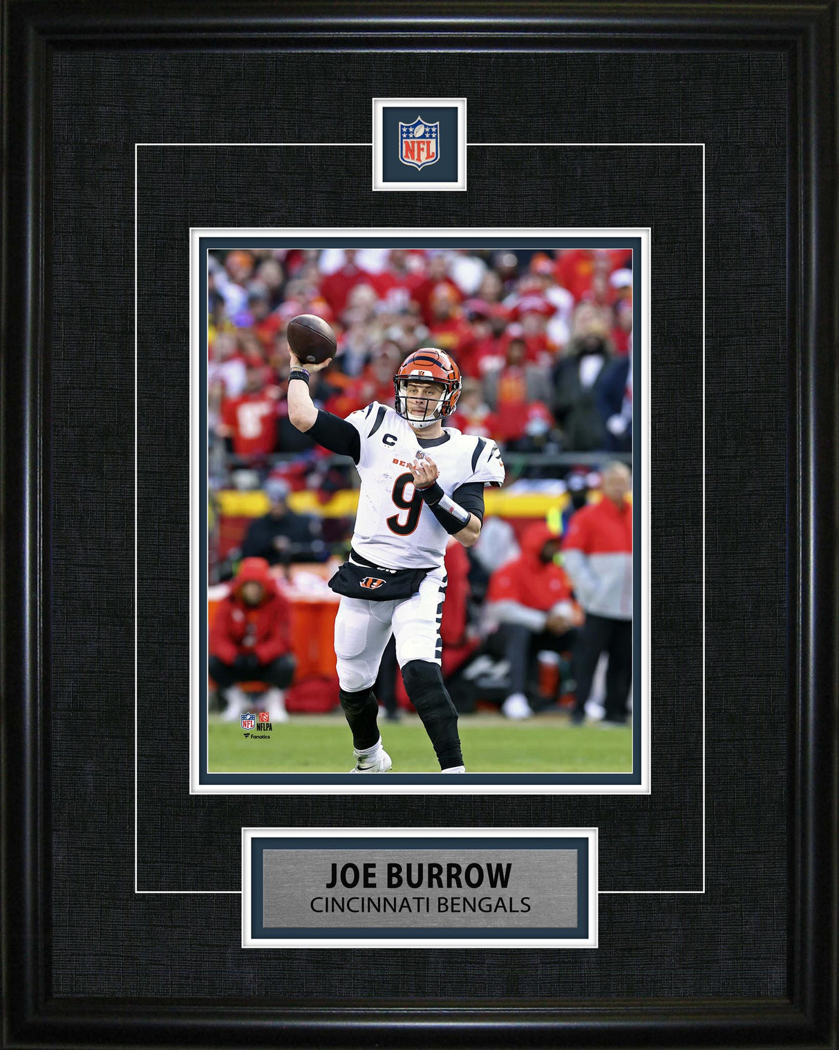 Joe Burrow Framed Pin & Plate Bengals - Frameworth Sports Canada