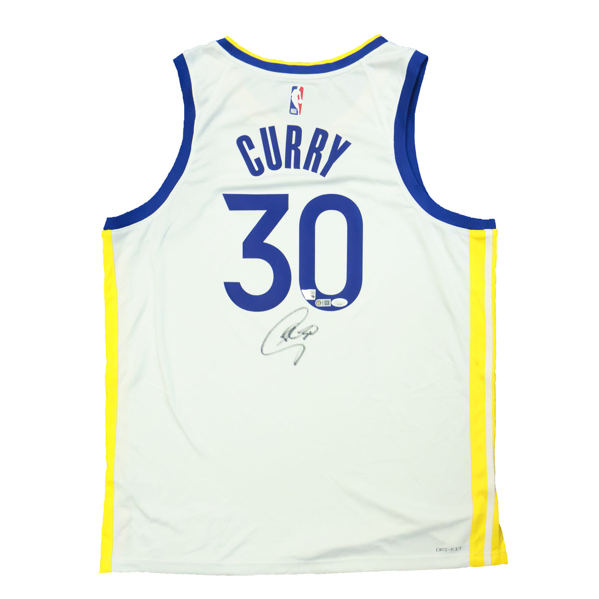 Stephen Curry Signed Golden State Warriors Nike White Association Edition Swingman Jersey - AUCTION
