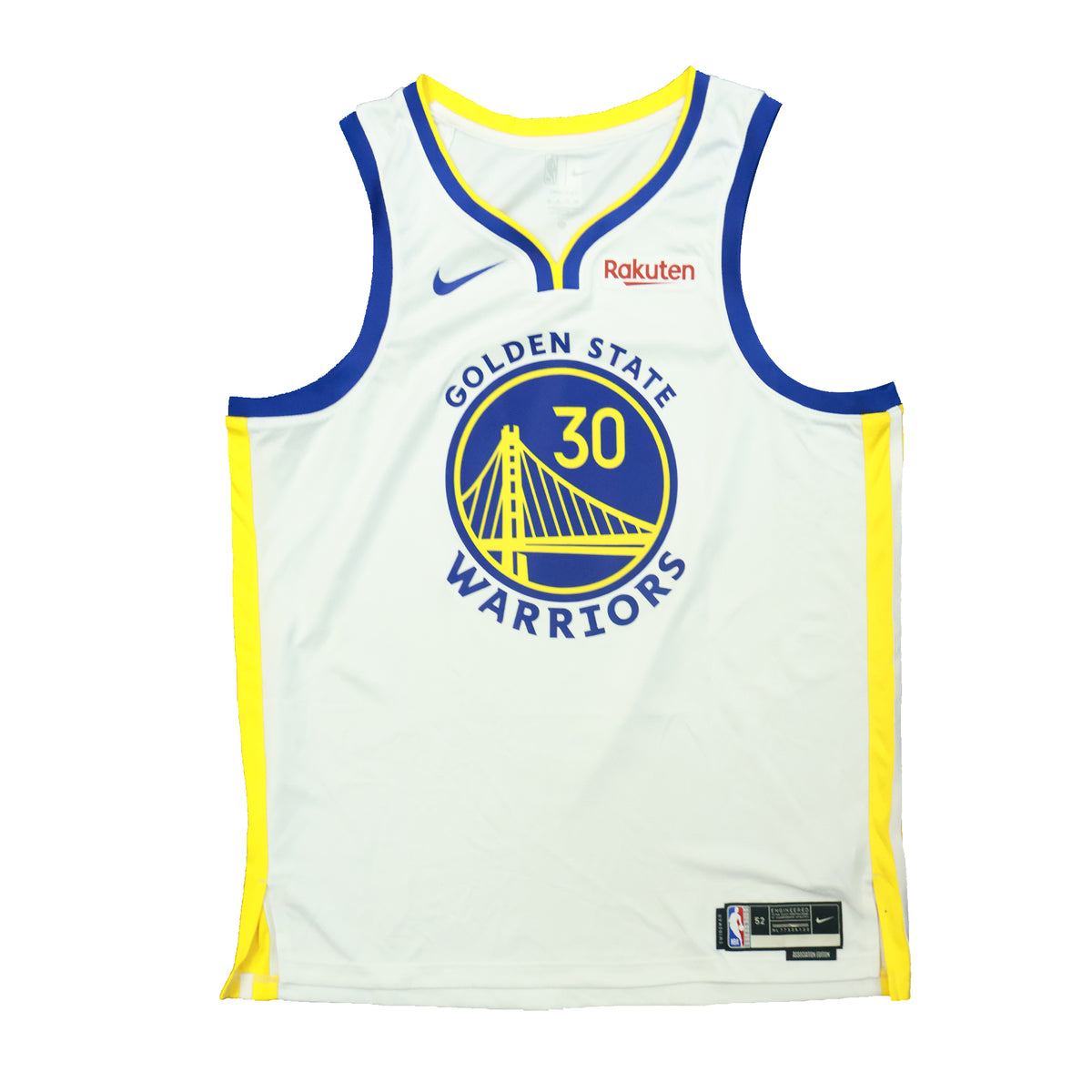 Stephen Curry Signed Golden State Warriors Nike White Association Edition Swingman Jersey - AUCTION