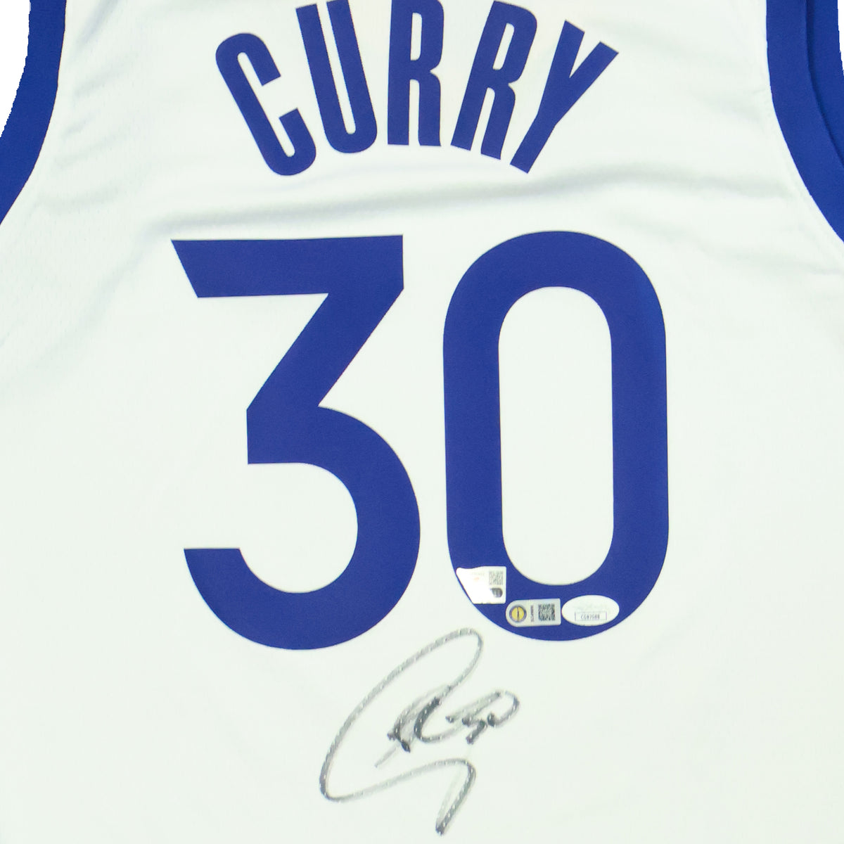 Stephen Curry Signed Golden State Warriors Nike White Association Edition Swingman Jersey - AUCTION