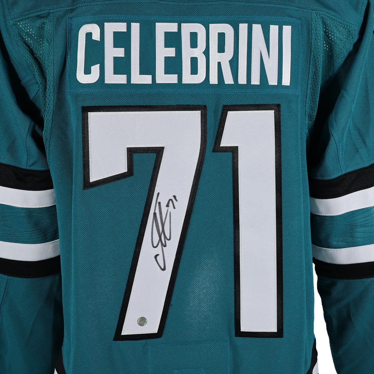 Macklin Celebrini Signed San Jose Sharks Home Fanatics Premium Jersey