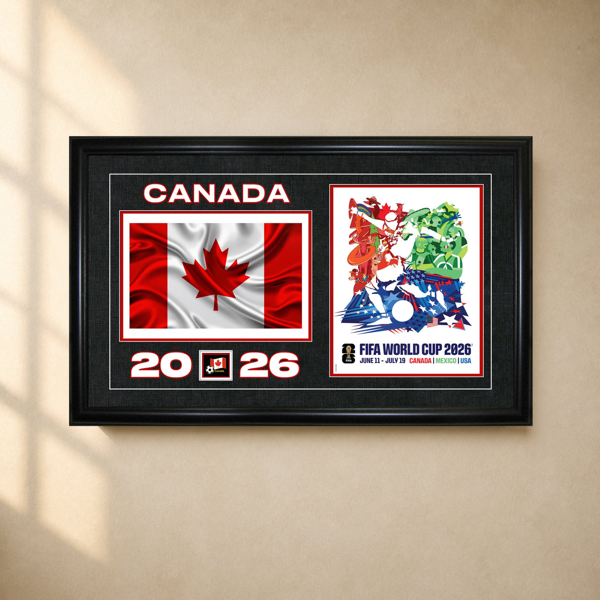Team Canada 15x24 FIFA World Cup framed print clean wall lifestyle image