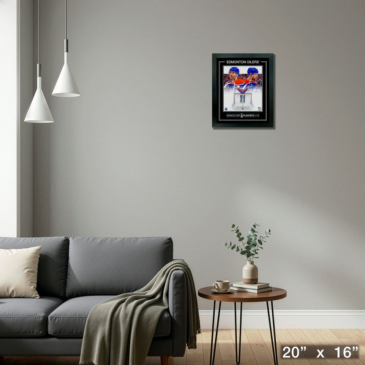 Edmonton Oilers Framed 16x20 PhotoGlass 2025 Stanley Cup Playoffs – Detail – Frameworth