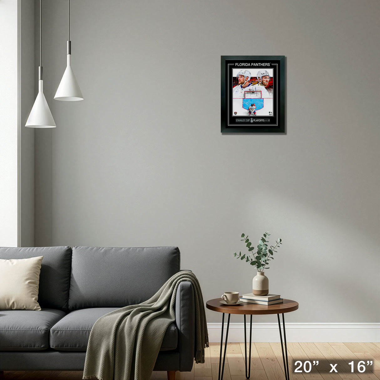 Florida Panthers Framed 16x20 PhotoGlass 2025 Stanley Cup Playoffs – Detail – Frameworth