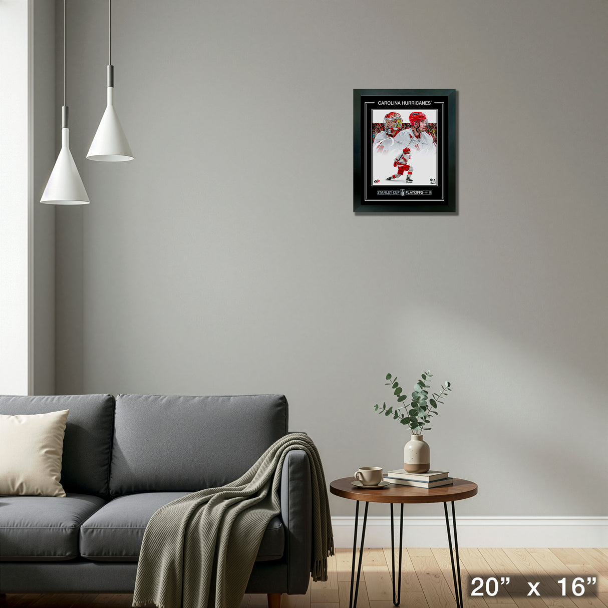 Carolina Hurricanes Framed 16x20 PhotoGlass 2025 Stanley Cup Playoffs – Detail – Frameworth