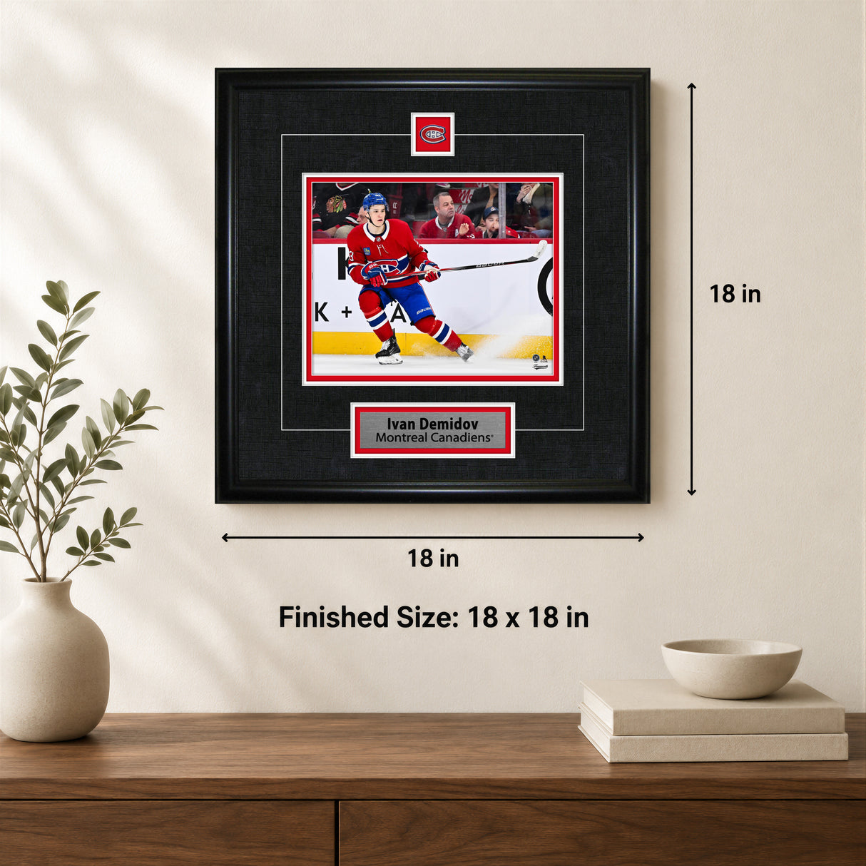 Ivan Demidov Framed Pin & Plate Montreal Canadiens - lifestyle 4