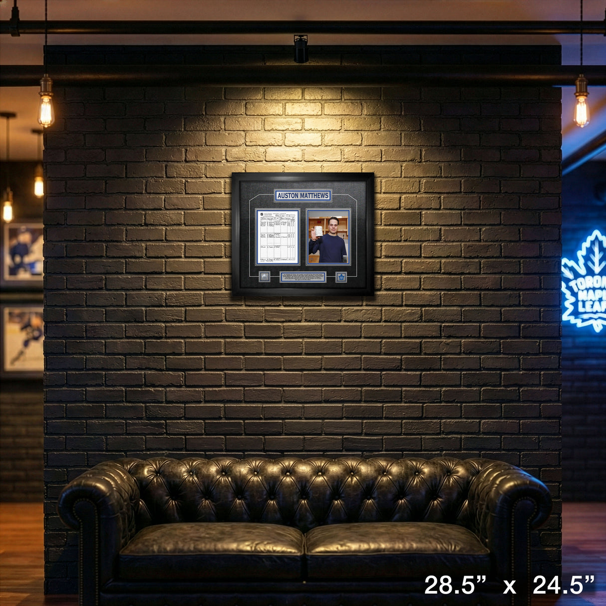 Auston Matthews Toronto Maple Leafs Framed Four Goal First Game Scoresheet Collage – View 4 – Frameworth