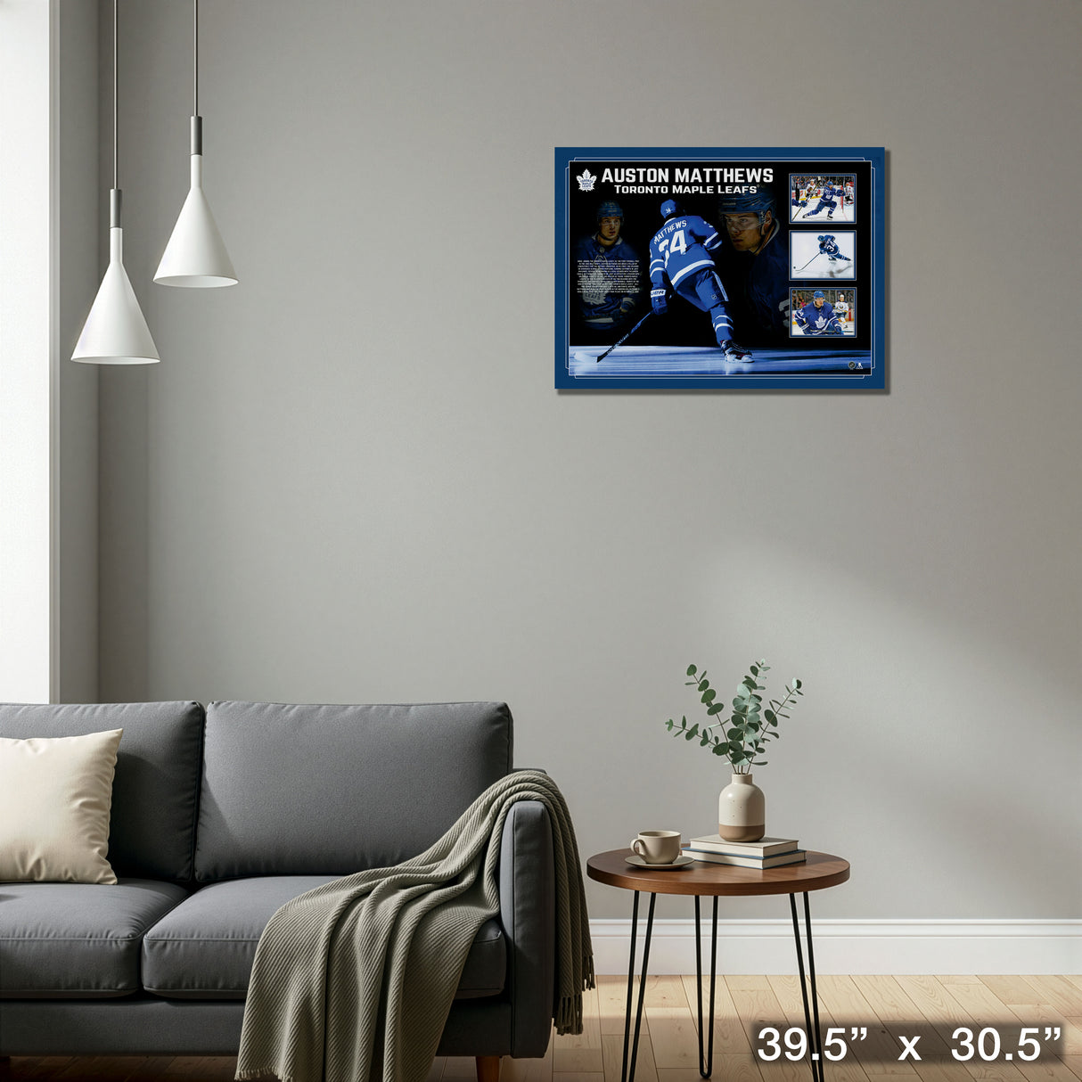 Auston Matthews Toronto Maple Leafs Framed Photo Collage – Detail – Frameworth