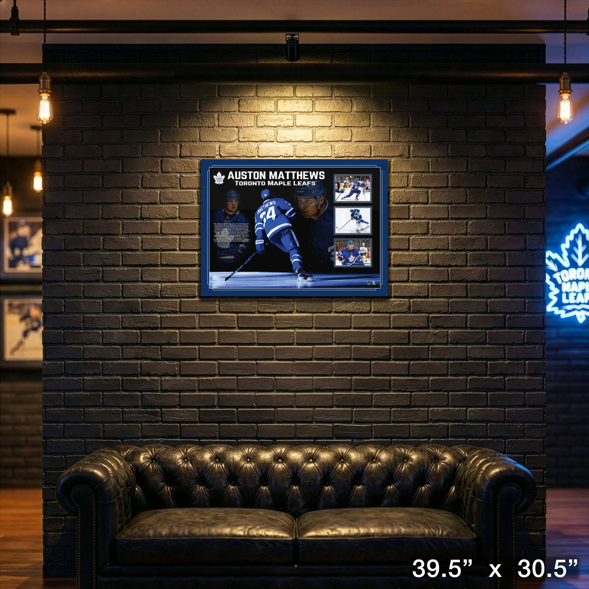 Auston Matthews Toronto Maple Leafs Framed Photo Collage – View 4 – Frameworth