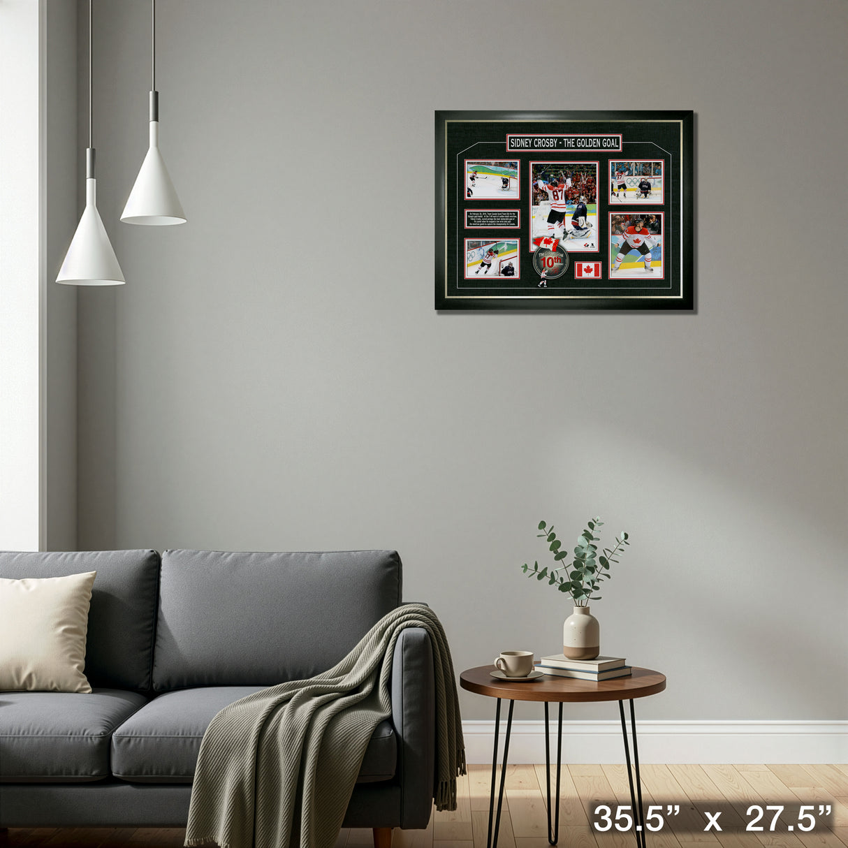 Sidney Crosby Framed Collage Team Canada Golden Goal – Detail – Frameworth