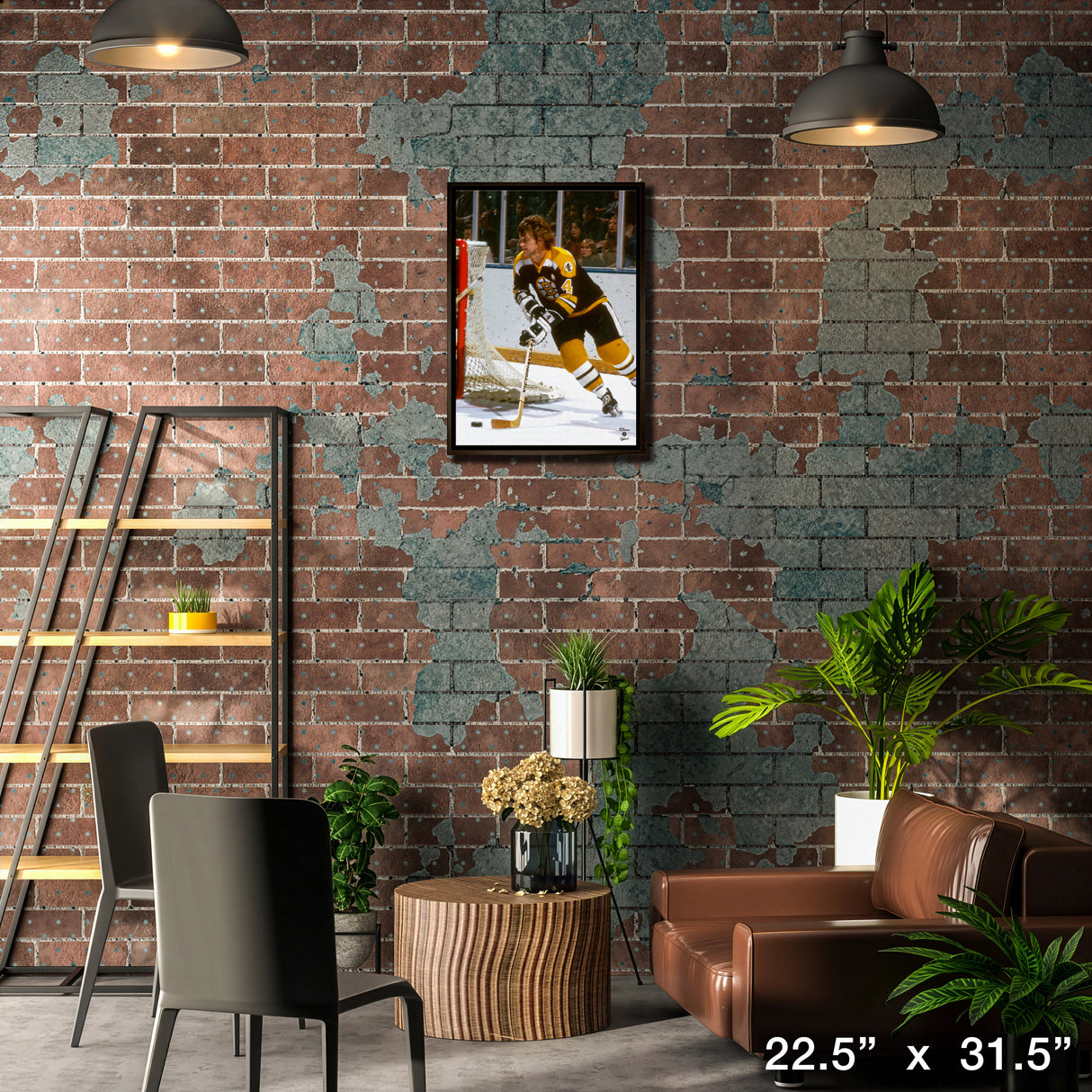 Bobby Orr 20x29 Framed Canvas Bruins Action-V – Lifestyle – Frameworth