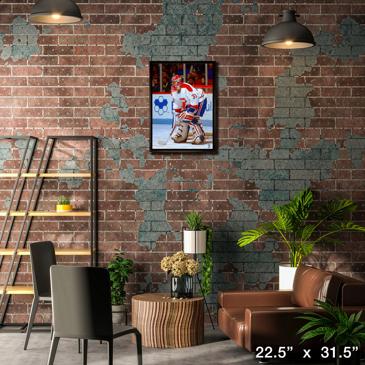 Patrick Roy 20x29 Framed Canvas Canadiens Action-V – Lifestyle – Frameworth