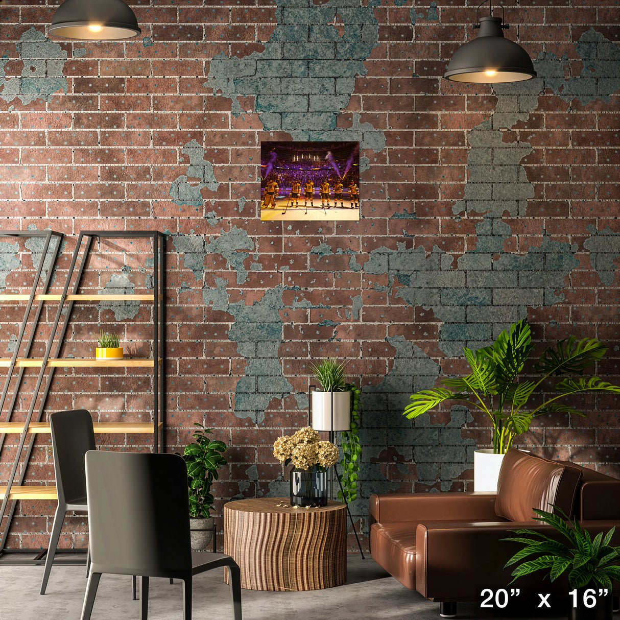 Vegas Golden Knights 16x20 Canvas Starting Line-Up - H – Lifestyle – Frameworth