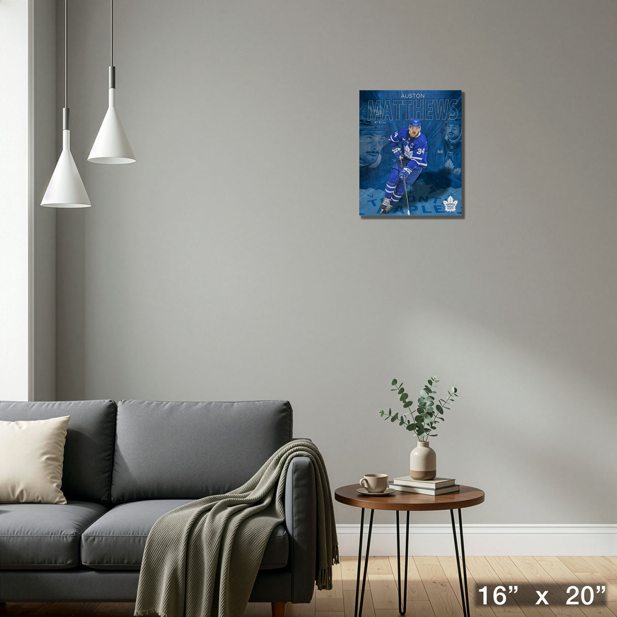 Auston Matthews 16x20 Canvas Collage Maple Leafs-V – Detail – Frameworth