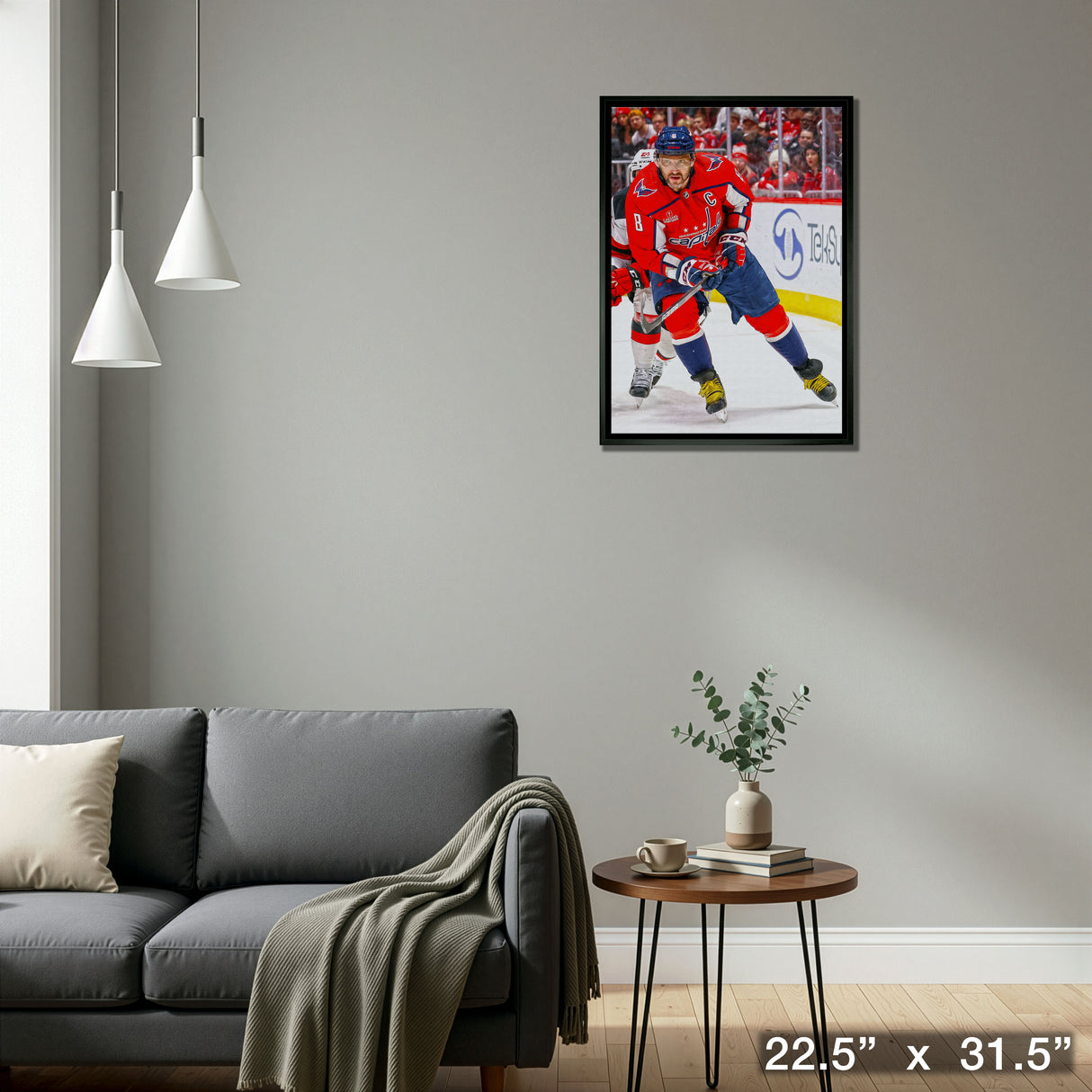 Alexander Ovechkin Framed 20x29 Canvas Capitals Action-V – Detail – Frameworth