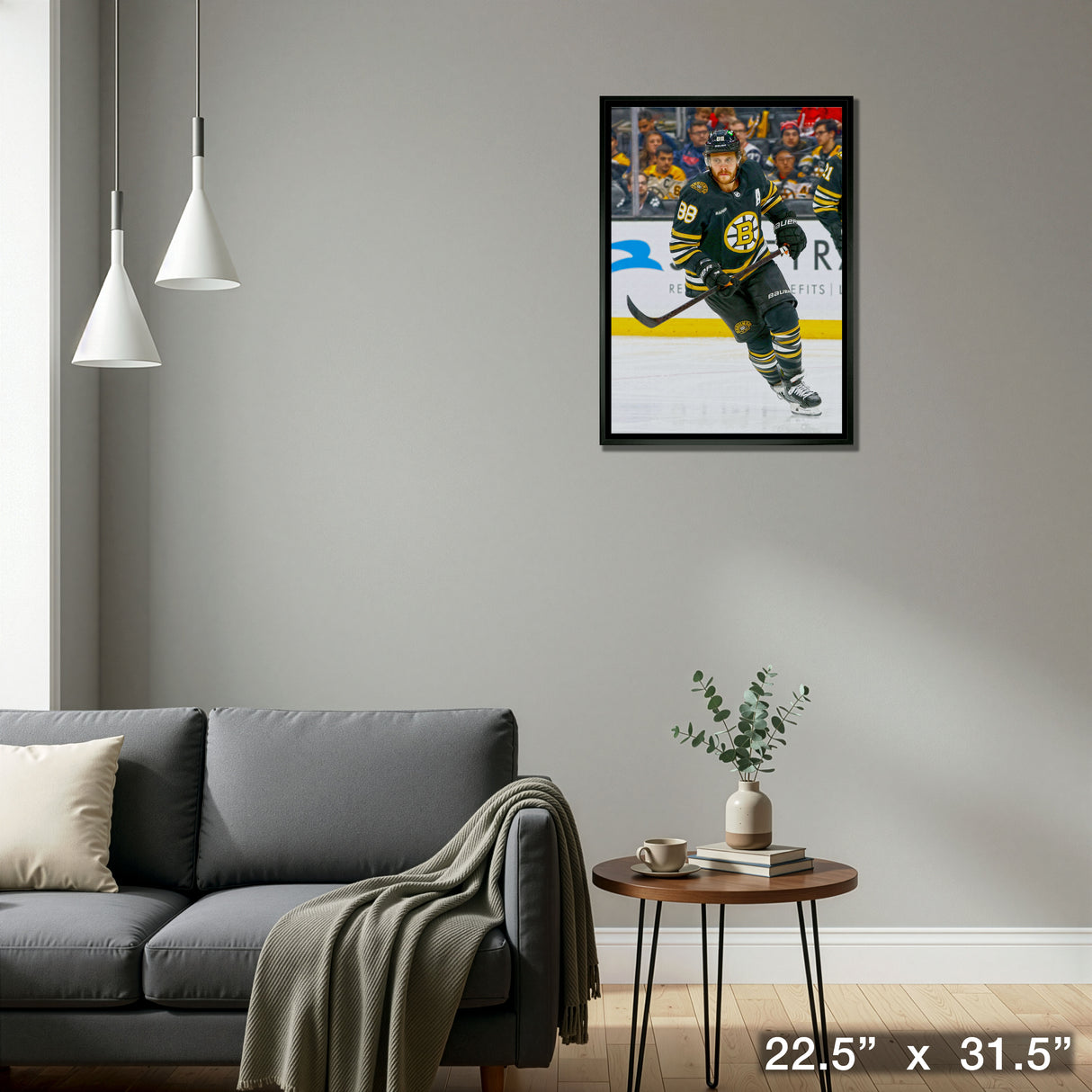 David Pastrnak Framed 20x29 Canvas Bruins Action-V – Detail – Frameworth