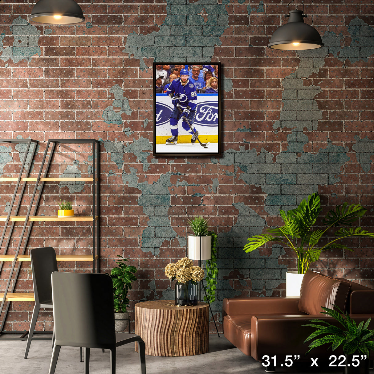 Nikita Kucherov Framed 20x29 Canvas Lightning Action-H – Lifestyle – Frameworth