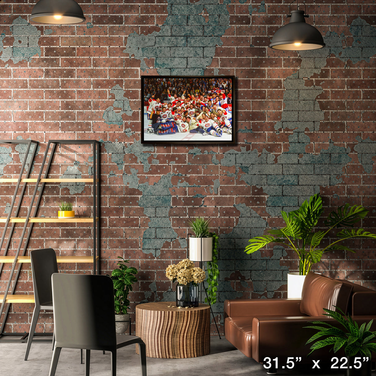 Montreal Canadiens 20x29 Framed Canvas 1993 Stanley Cup – Lifestyle – Frameworth