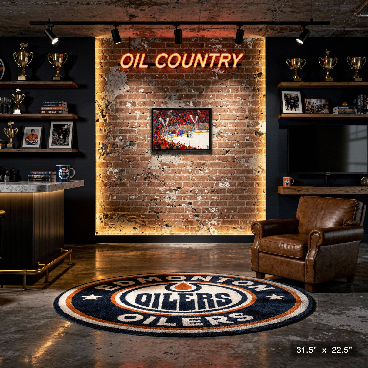 Edmonton Oilers 20x29 Framed Canvas Conference Final Celebration – View 4 – Frameworth