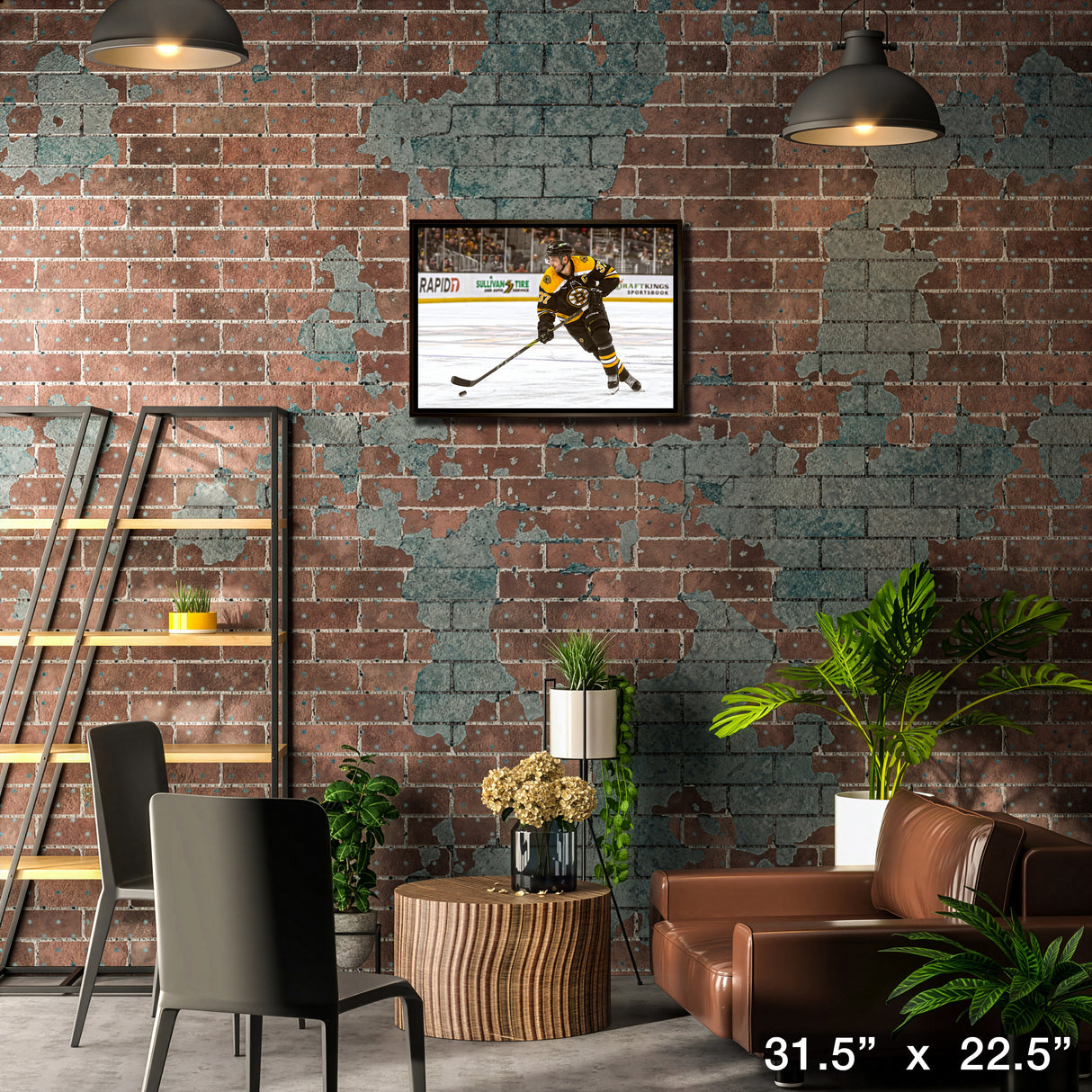 Patrice Bergeron 20x29 Framed Canvas Boston Bruins – Lifestyle – Frameworth