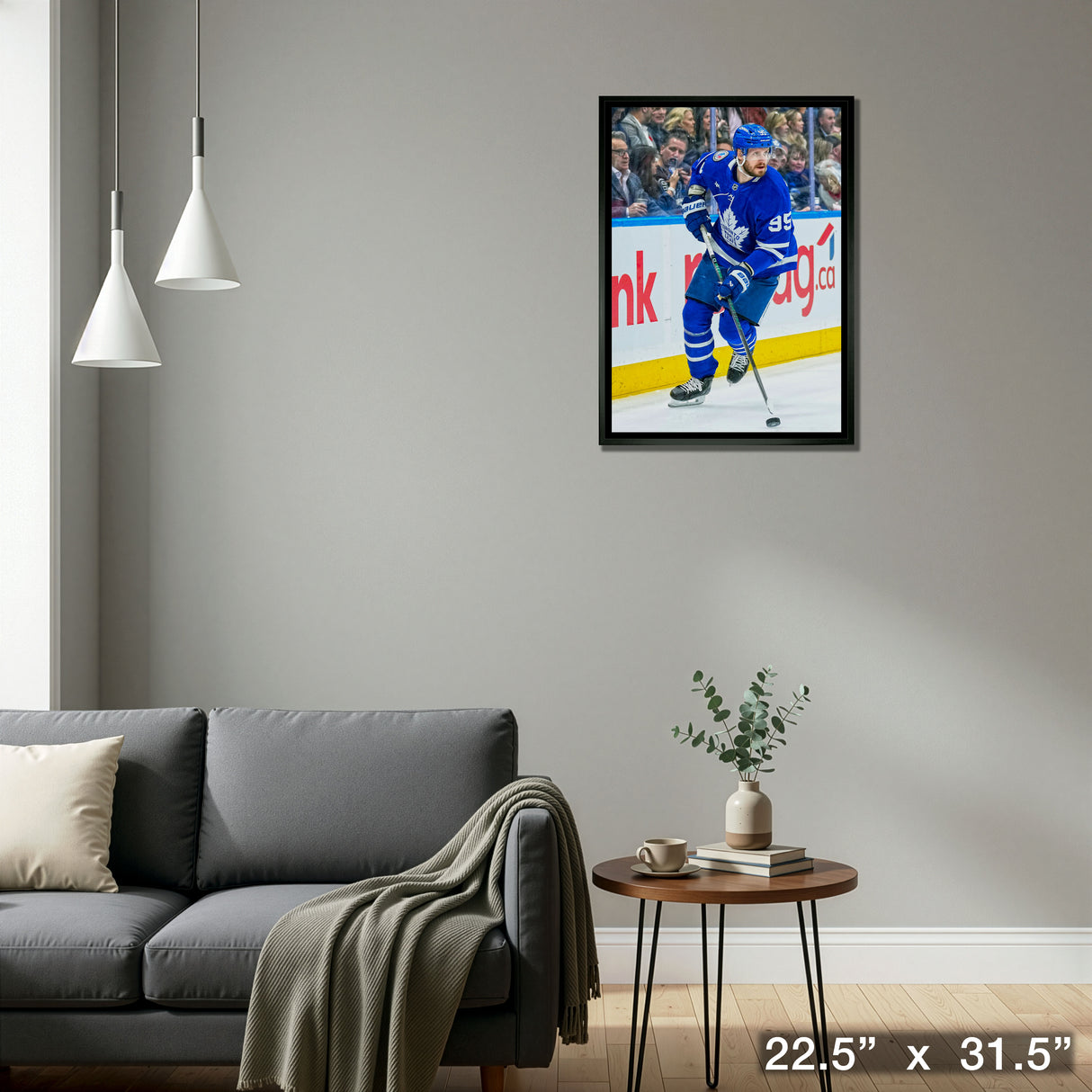 Oliver Ekman-Larsson 20x29 Framed Canvas Toronto Maple Leafs – Detail – Frameworth