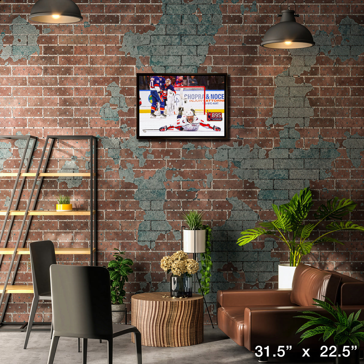 Alexander Ovechkin 20x29 Framed Canvas 895 Goals Celebration Washington Capitals – Lifestyle – Frameworth