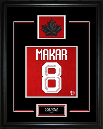 Cale Makar Jersey Number Framed 16x20 Hockey Canada 2026
