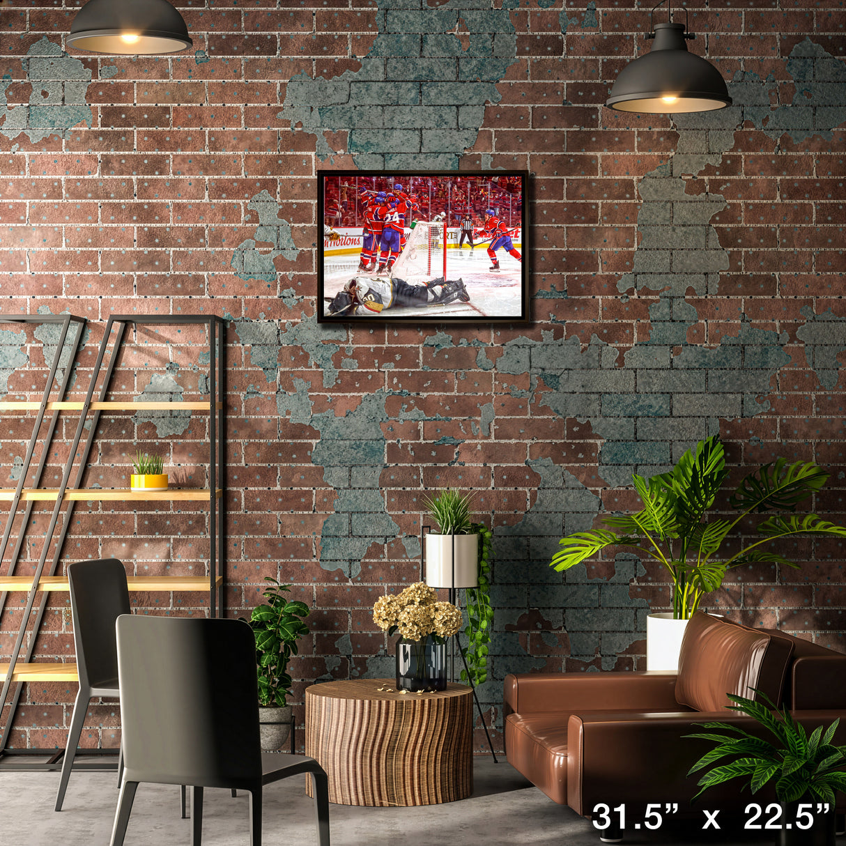 Montreal Canadiens Framed 20x29 Game-Winning Goal Canvas – Lifestyle – Frameworth