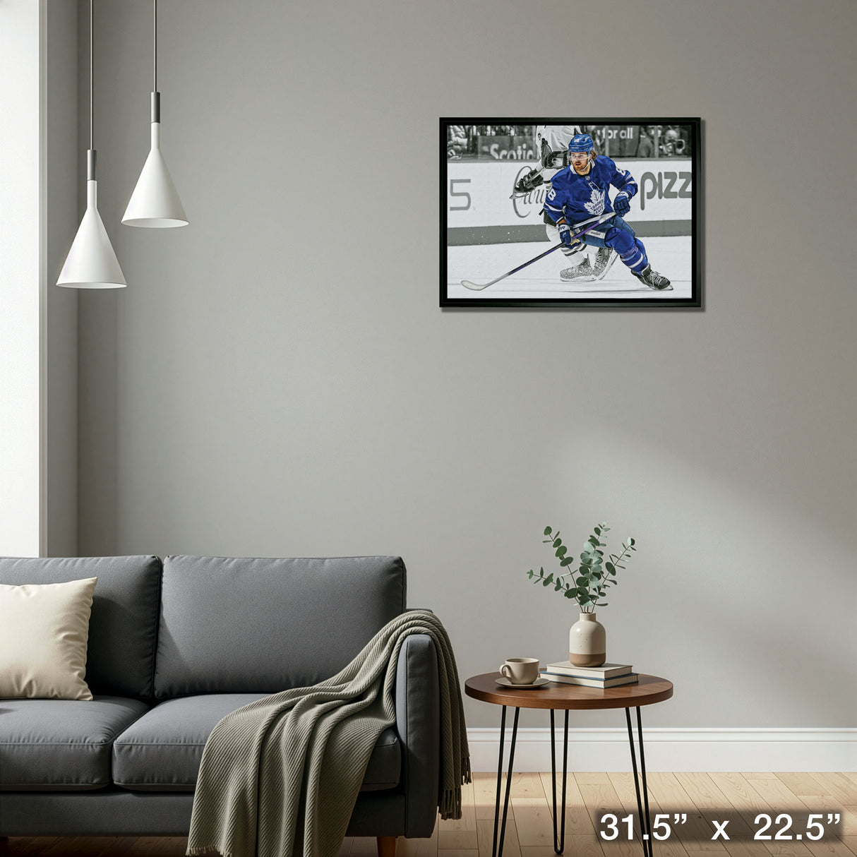 William Nylander Toronto Maple Leafs Framed 20x29 Spotlight Canvas – Detail – Frameworth