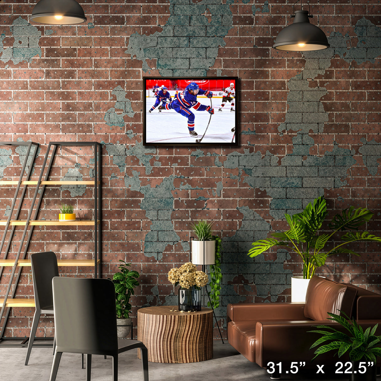 Nick Suzuki Montreal Canadiens Framed 20x29 Shooting Canvas – Lifestyle – Frameworth