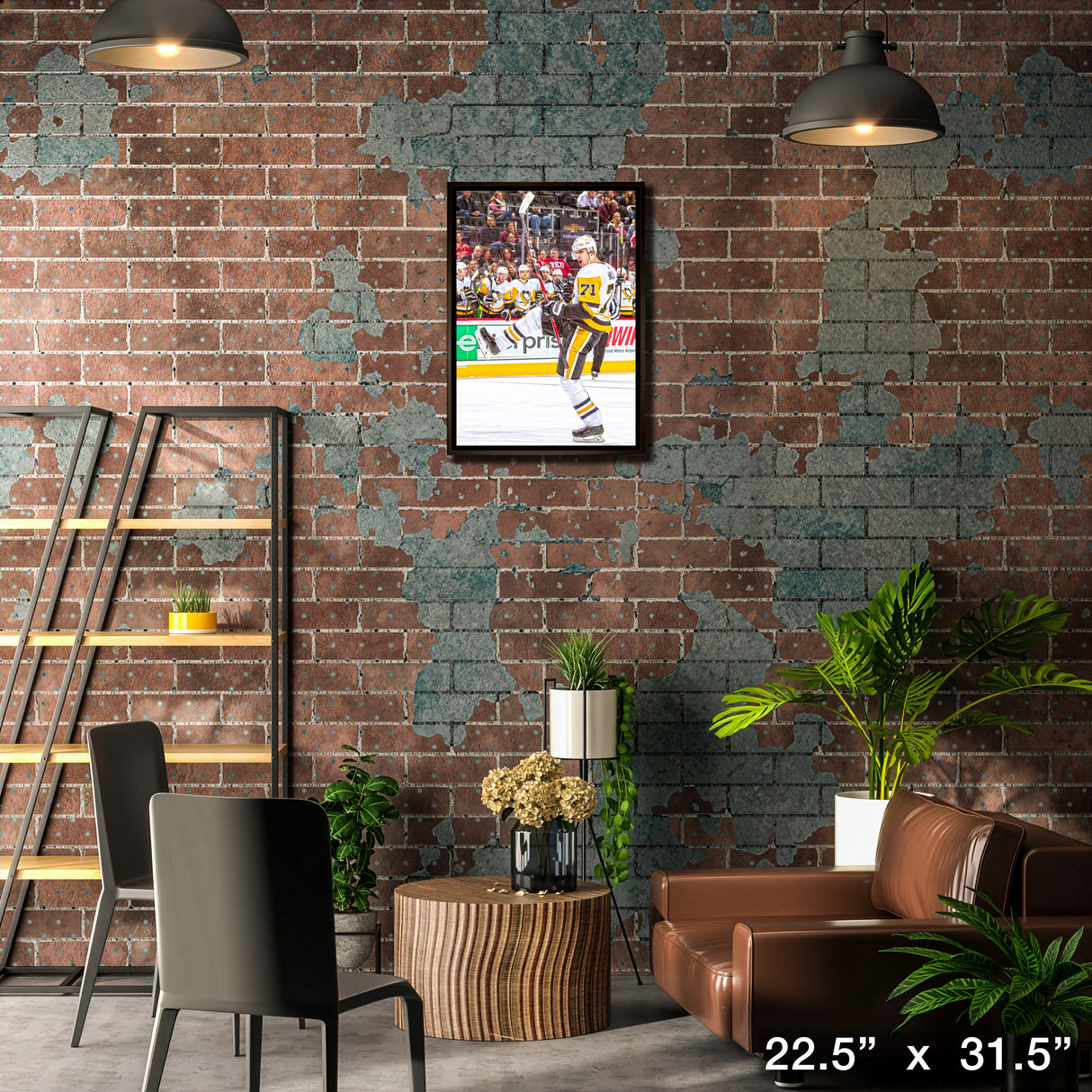 Evgeni Malkin Pittsburgh Penguins Framed 20x29 Goal Celebration Canvas – Lifestyle – Frameworth