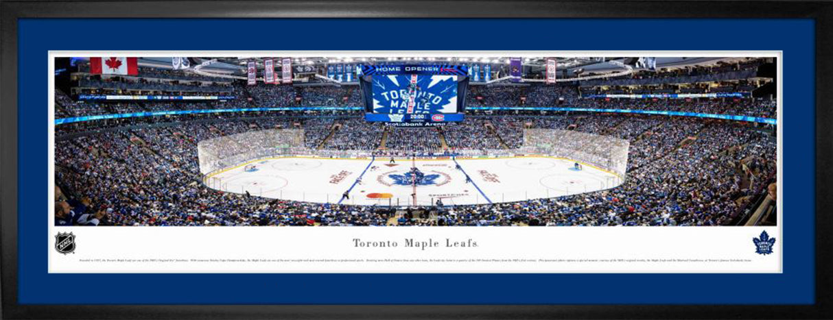 Toronto Maple Leafs Scotiabank Arena 1st Game Framed Panorama