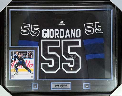Mark Giordano Signed Framed Toronto Maple Leafs x Drew House Adidas Authentic Third Jersey - Frameworth Sports Canada 