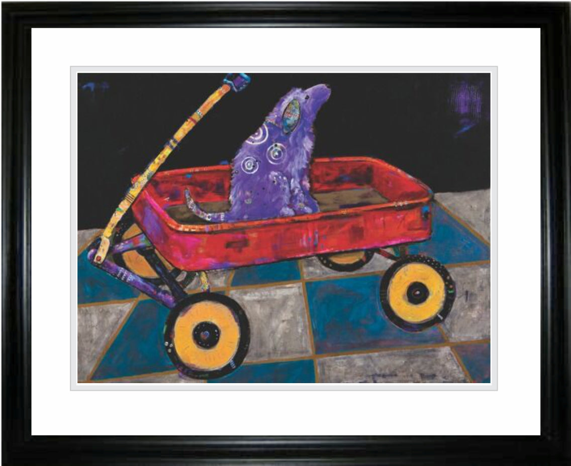 Dog Waggin 2 Framed By Jenny Foster