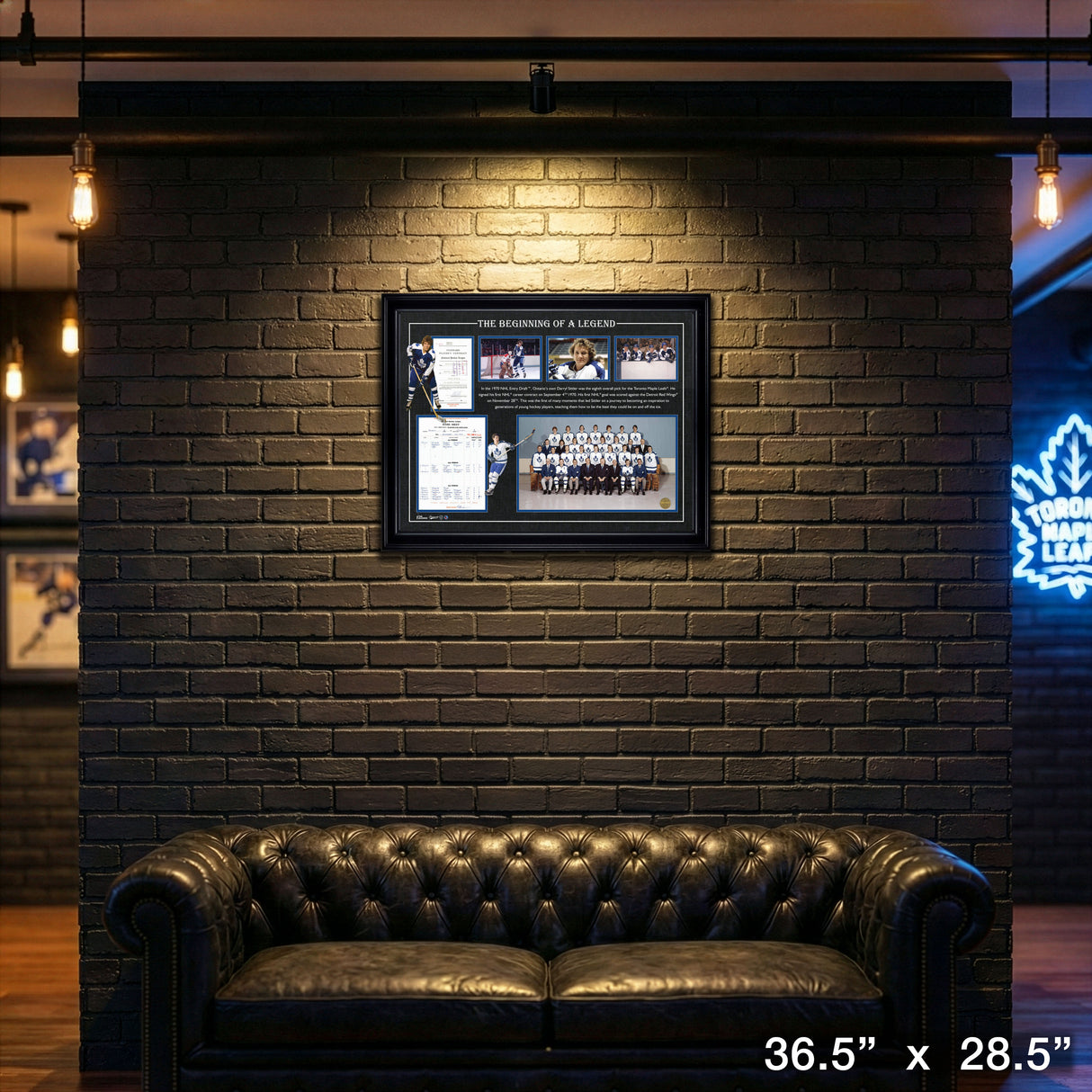 Darryl Sittler First Goal Framed Collage – View 4 – Frameworth