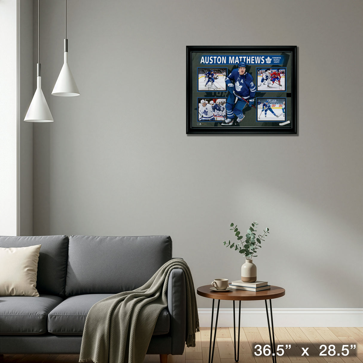 Auston Matthews Framed 4 Photo Collage – Detail – Frameworth