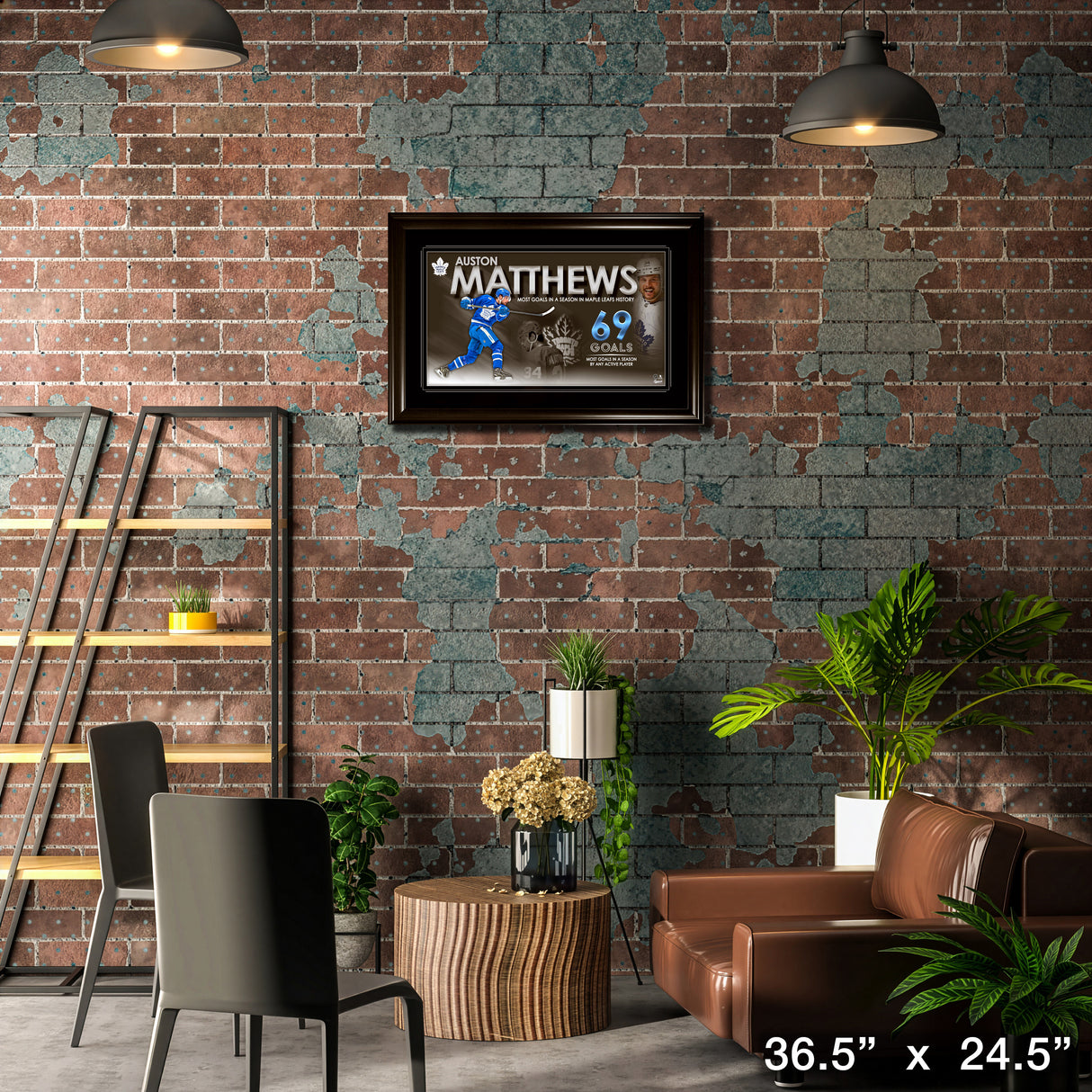 Auston Matthews 69 Goal Collage Framed Toronto Maple Leafs – Lifestyle – Frameworth