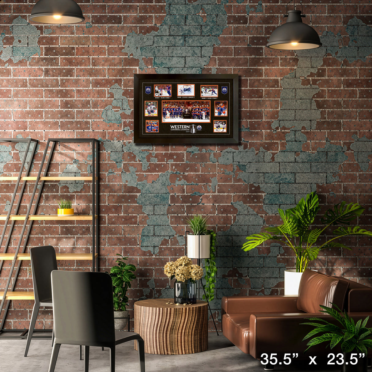 Edmonton Oilers Conference Champions Framed Collage – Lifestyle – Frameworth