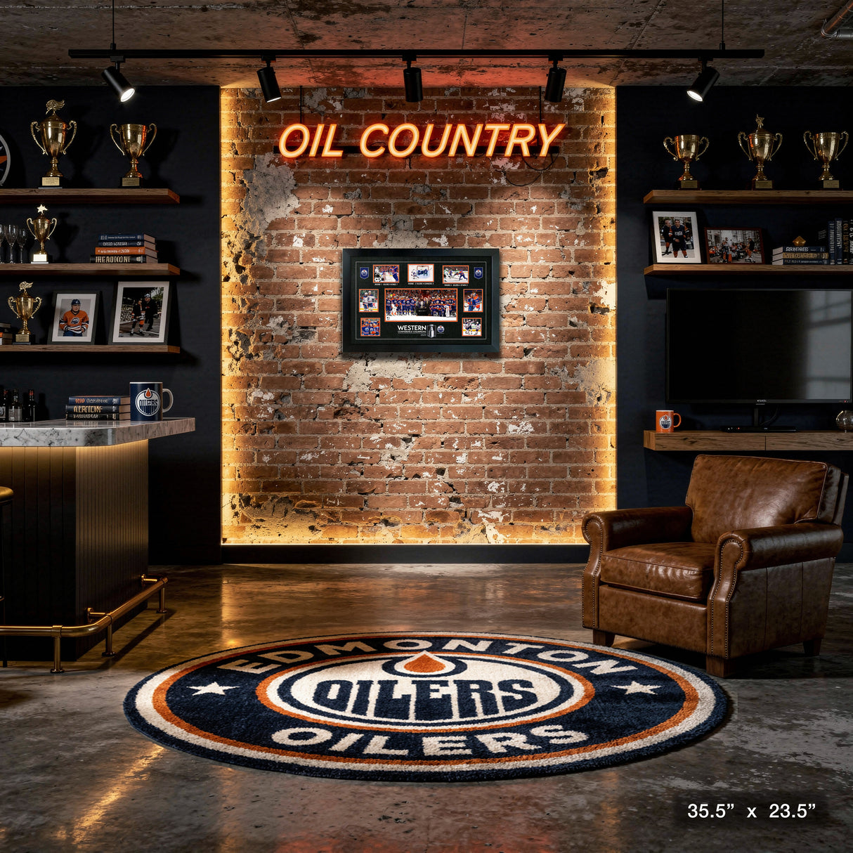 Edmonton Oilers Conference Champions Framed Collage – View 4 – Frameworth