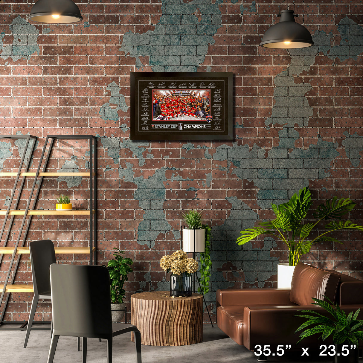 Florida Panthers Replica Signature Celebration Frame Stanley Cup 2025 – Lifestyle – Frameworth