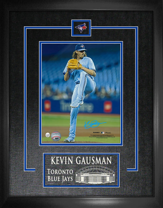 Kevin Gausman Signed Framed 8x10 Toronto Blue Jays Light Blue Standing Photo