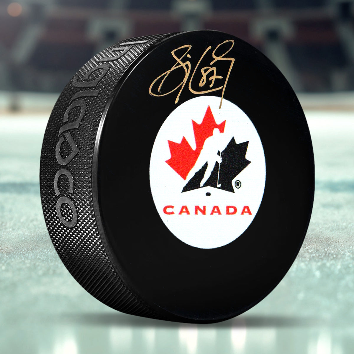 Sidney Crosby Signed Team Canada Puck - AUCTION