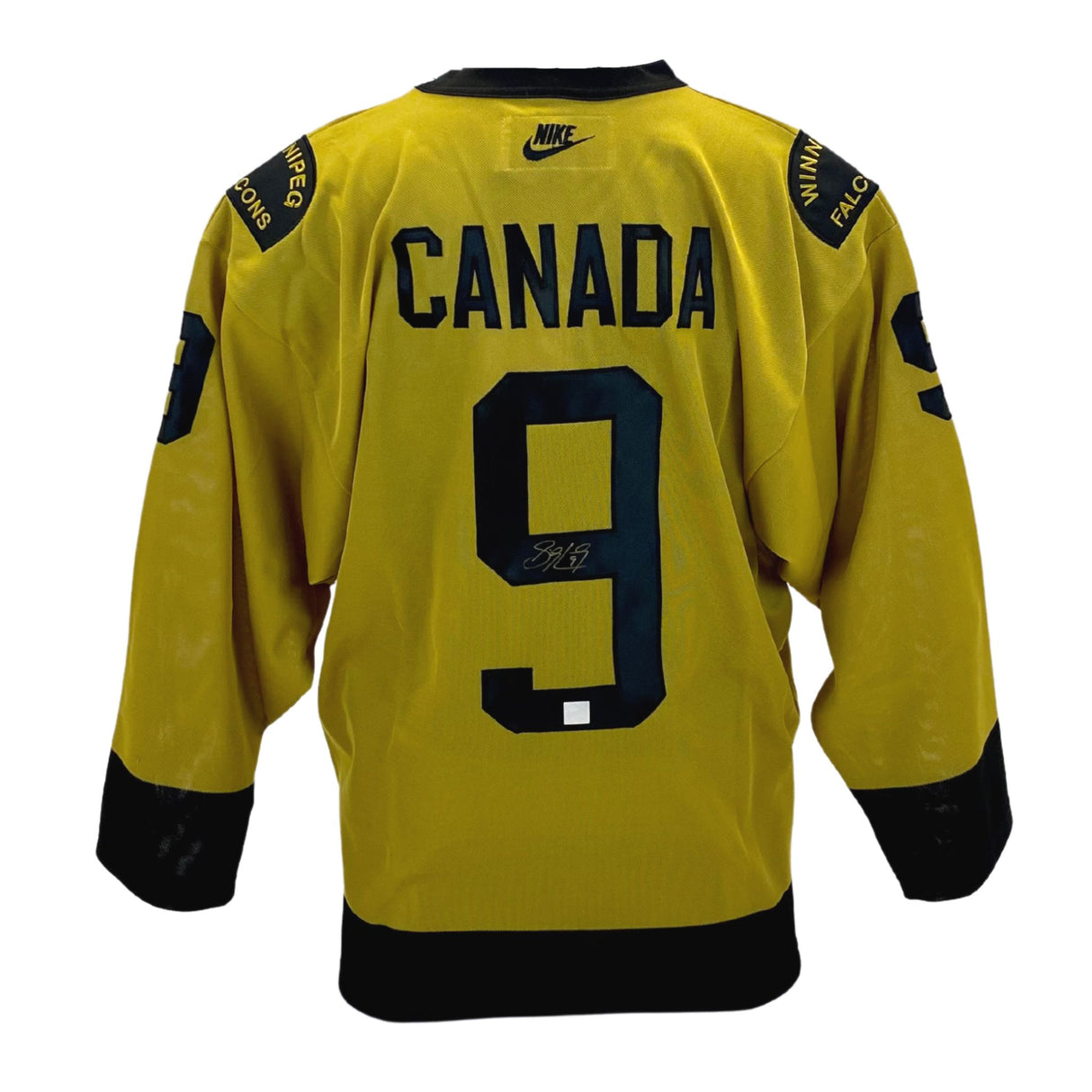 (Out of the Vault) Sidney Crosby Signed 2005 Team Canada Mustard Nike Replica Jersey