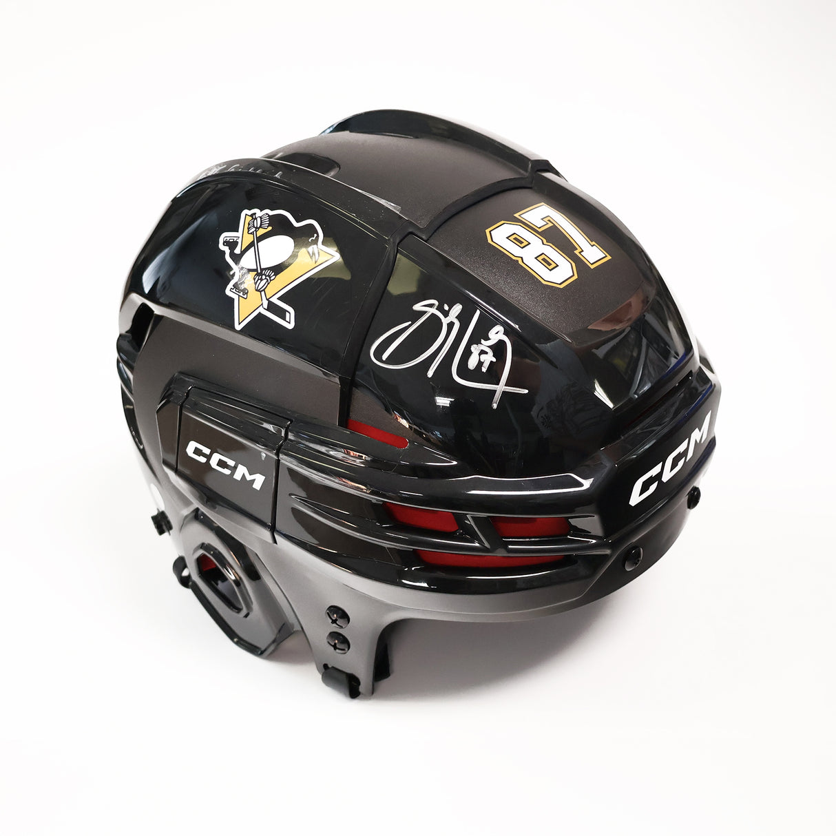 Sidney Crosby Signed Pittsburgh Penguins Black CCM Helmet - AUCTION