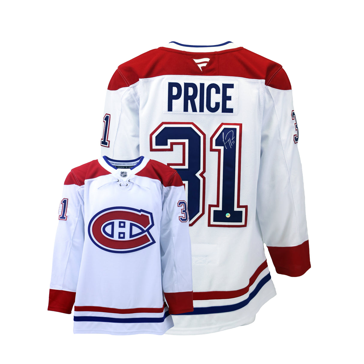Carey Price Signed Jersey Montreal Canadiens White Fanatics Premium