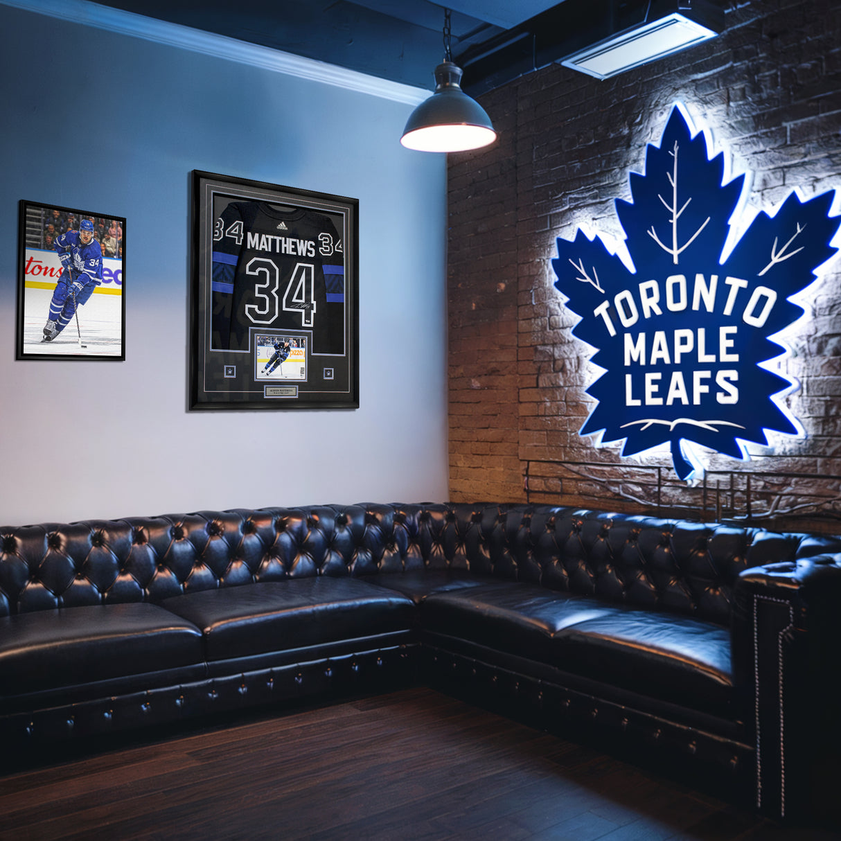 Auston Matthews - Toronto Maple Leafs - Room Display Mockup - Hockey - 36"x24" - authentic - official