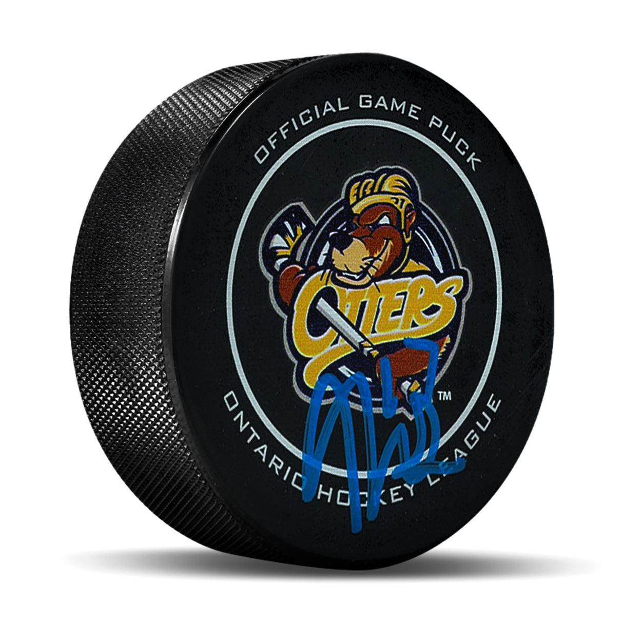 FREE GIFT | Malcolm Spence Signed Official Game Puck Erie Otters