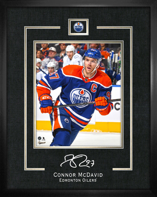 Connor McDavid 16X20 Replica Signature Frame Oilers - Frameworth Sports Canada 