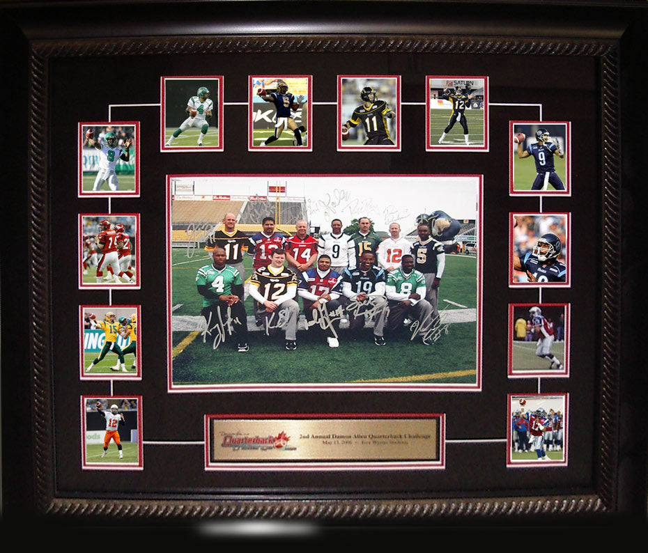 Quarterback Challange Signed Photo Collage